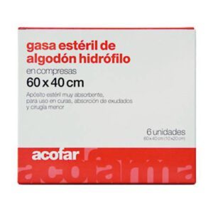 GASA ESTERIL ALGODON HIDROFILO COMPRESAS ACOFAR
