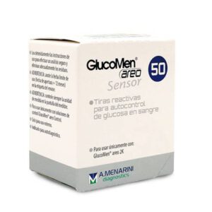 TIRAS REACTIVAS GLUCEMIA GLUCOMEN AREO SENSOR 50