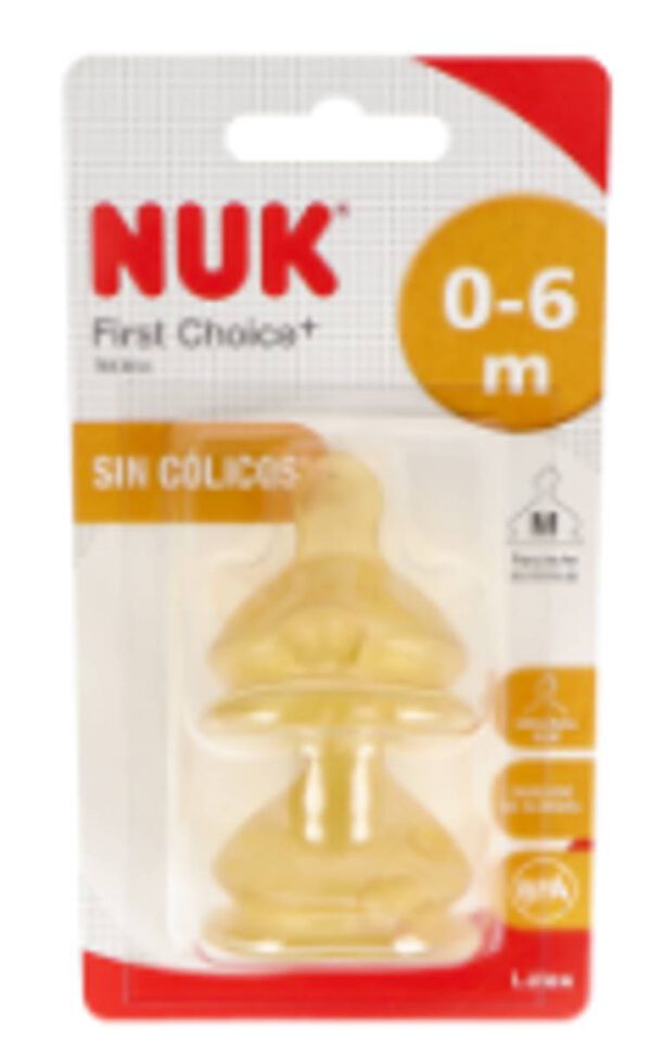 TETINA NUK ANCHA FC 1M LATEX BI. 2UDS.