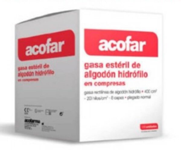 COMPRESAS GASA ESTERIL ACOFAR C/ 50 UND